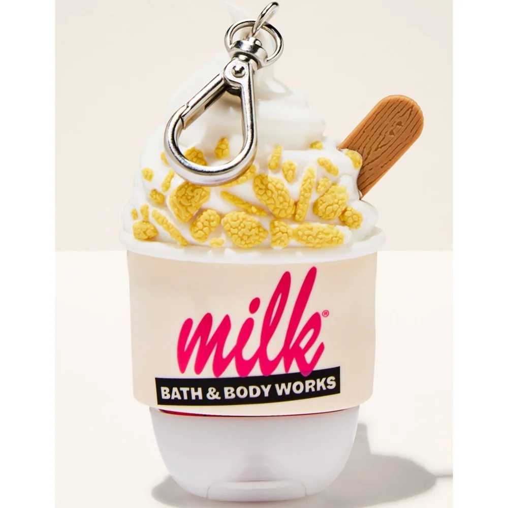 Bath Body Works Milk Bar Corn Flakes Soft Serve Sanitizer Pocketbac Holder NEW